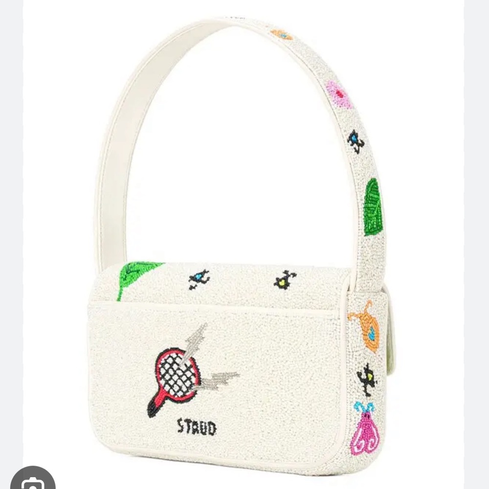 NWT STAUD Tommy Beaded Bag, Bug Out - Picture 3 of 9